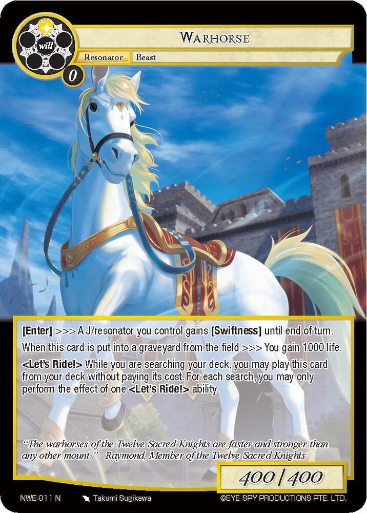 Warhorse, A New World Emerges NWE-011 N