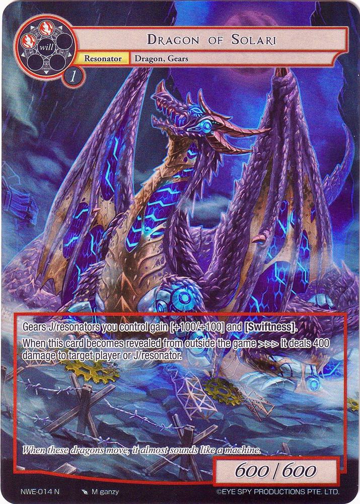 Dragon of Solari (Full Art), A New World Emerges NWE-014 N