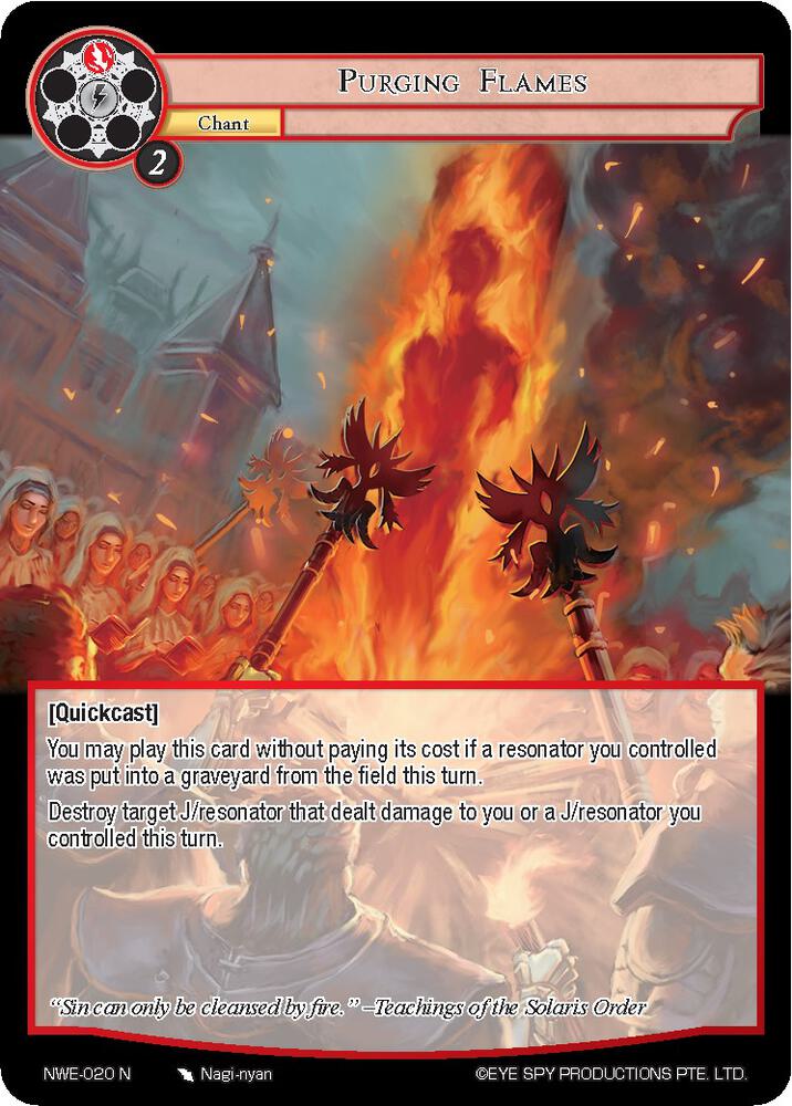 Purging Flames, A New World Emerges NWE-020 N