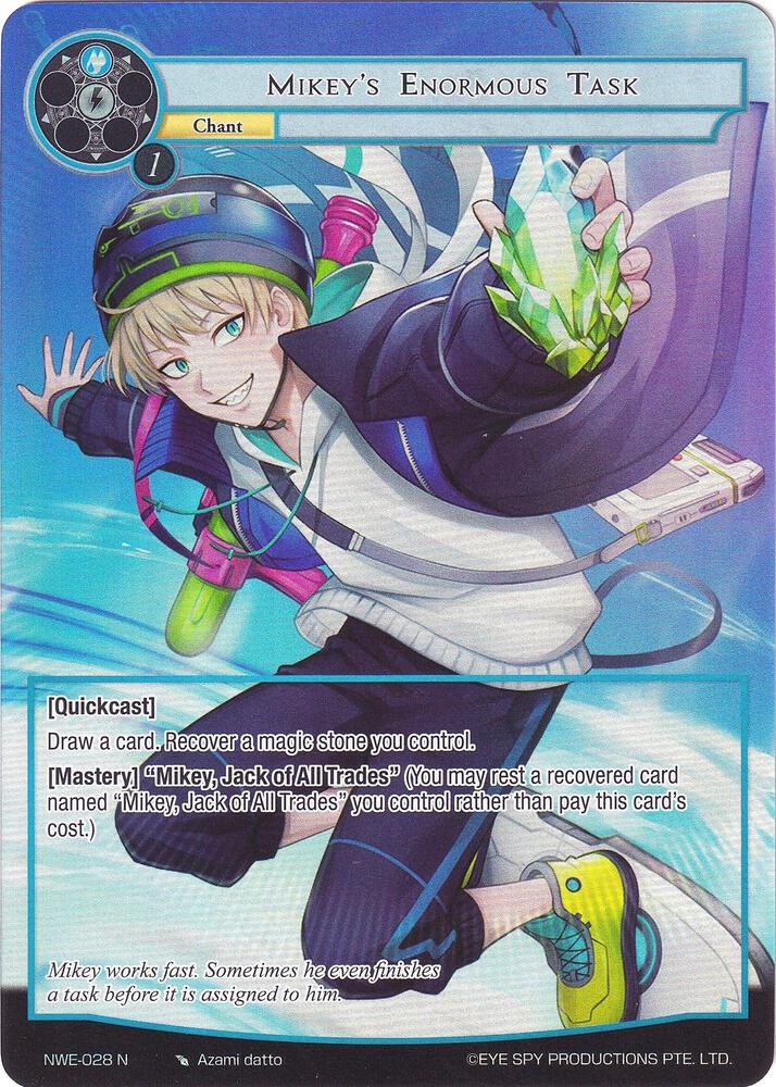 Mikey's Enormous Task (Full Art), A New World Emerges NWE-028 N