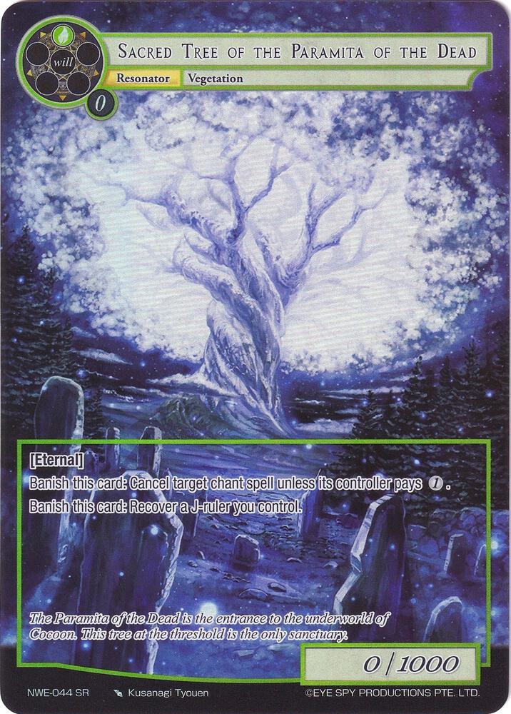 Sacred Tree of the Paramita of the Dead (Full Art), A New World Emerges NWE-044 SR