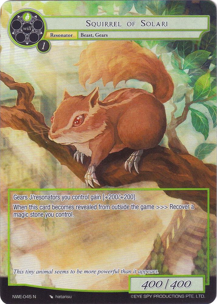 Squirrel of Solari (Full Art), A New World Emerges NWE-045 N