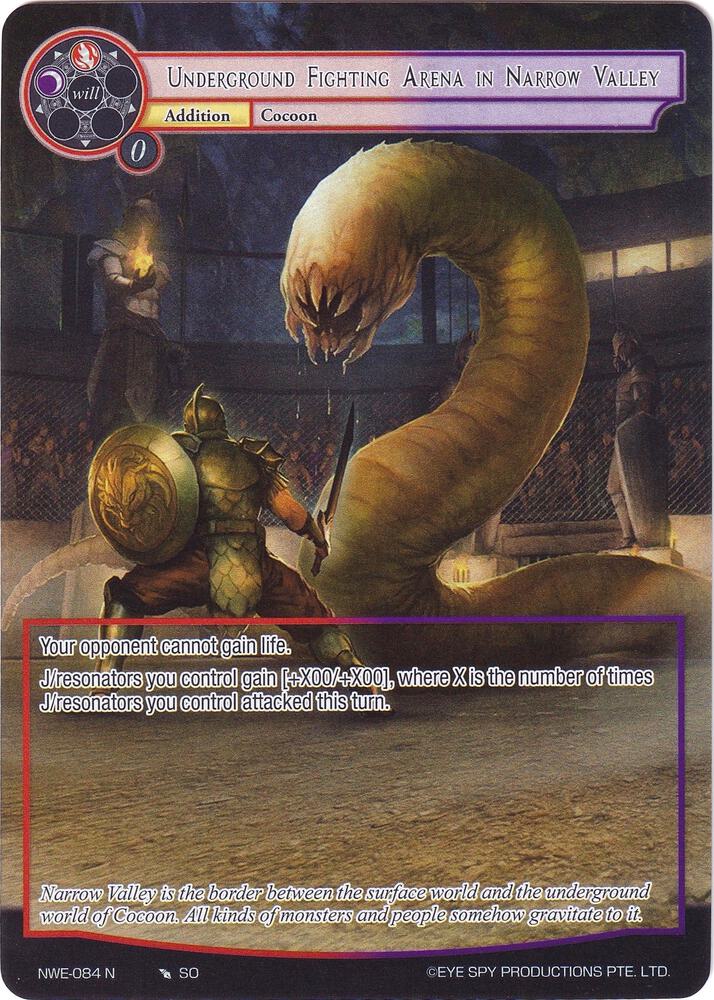 Underground Fighting Arena in Narrow Valley (Full Art), A New World Emerges NWE-084 N