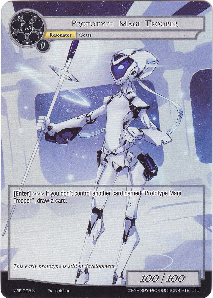 Prototype Magi Trooper (Full Art), A New World Emerges NWE-095 N