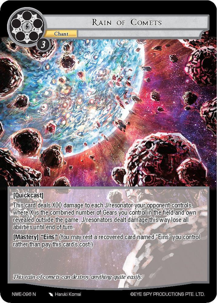 Rain of Comets, A New World Emerges NWE-096 N