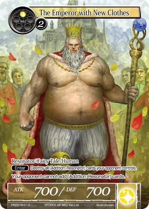 The Emperor with New Clothes, Promo Cards PR2015-013