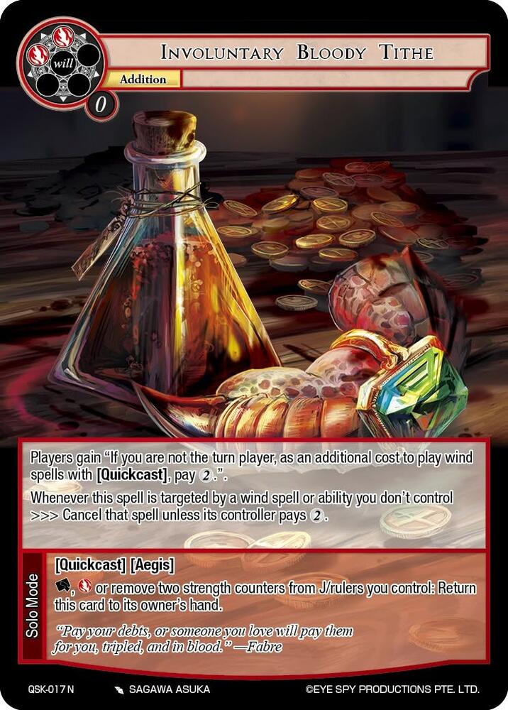 Involuntary Blood Tithe, The Quest of the Seven Keys QSK-017 N