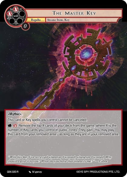 The Master Key, The Quest of the Seven Keys QSK-020 R