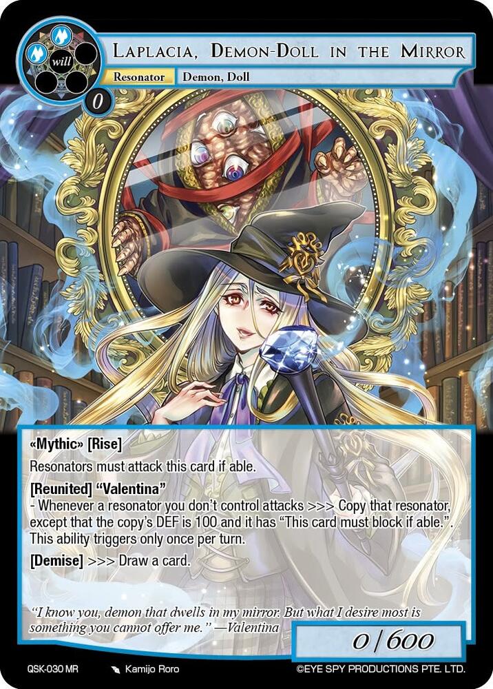 Laplacia, Demon-Doll in the Mirror (Full Art), The Quest of the Seven Keys QSK-030 MR