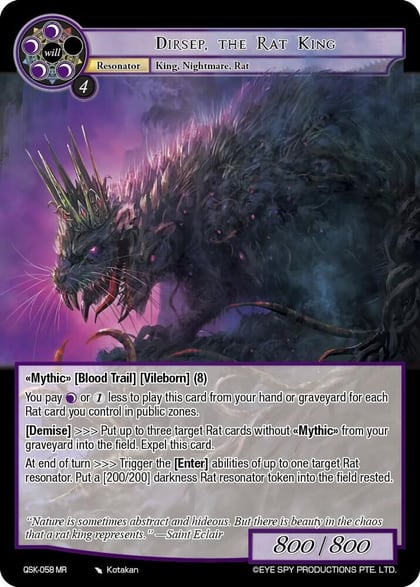 Dirsep, the Rat King, The Quest of the Seven Keys QSK-058 MR