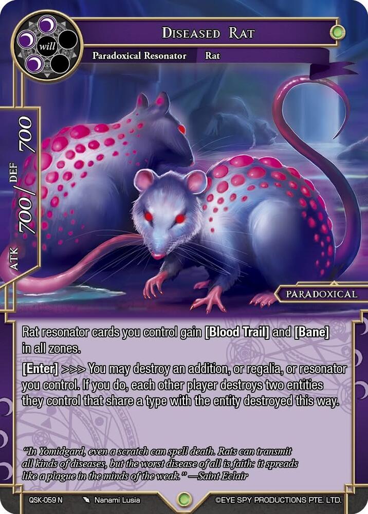Diseased Rat, The Quest of the Seven Keys QSK-059 N
