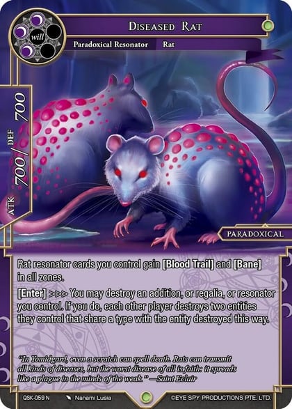 Diseased Rat, The Quest of the Seven Keys QSK-059 N