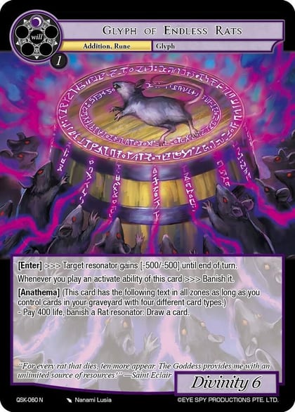 Glyph of Endless Rats, The Quest of the Seven Keys QSK-060 N
