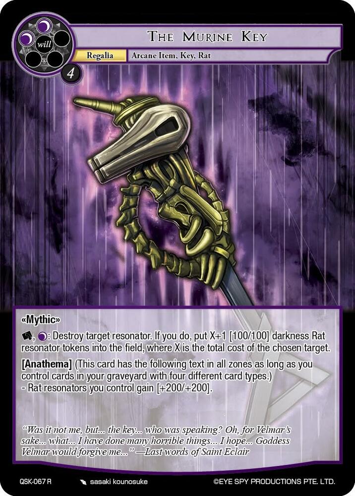The Murine Key, The Quest of the Seven Keys QSK-067 R