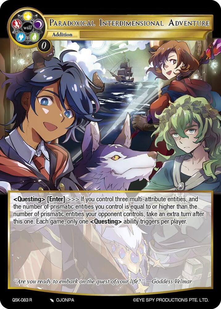 Paradoxical Interdimensional Adventure, The Quest of the Seven Keys QSK-083 R