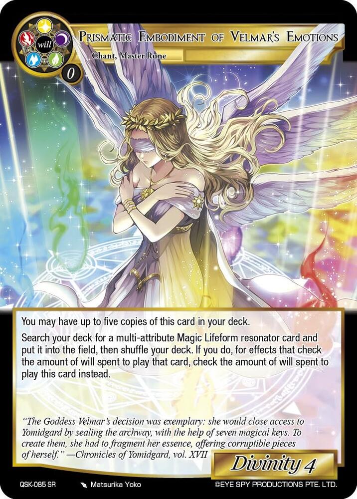 Prismatic Embodiment of Velmar's Emotions, The Quest of the Seven Keys QSK-085 SR
