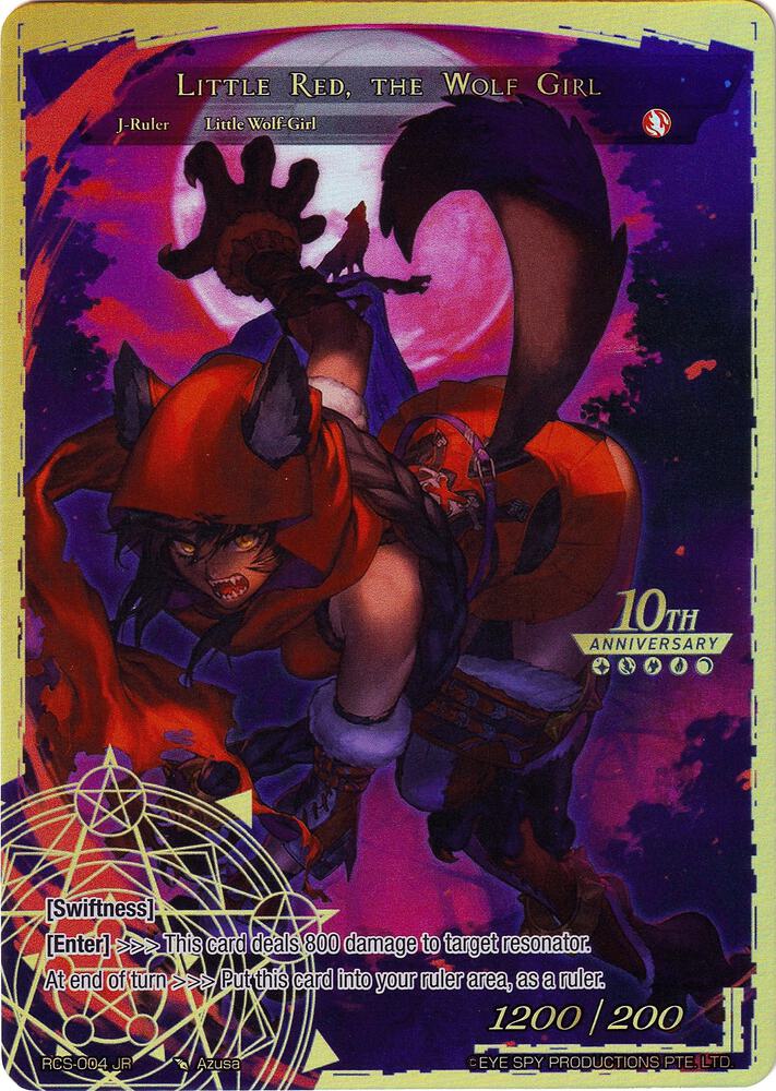 Little Red Riding Hood // Little Red, the Wolf Girl, 10th Anniversary: Ruler Collection Set RCS-004 JR