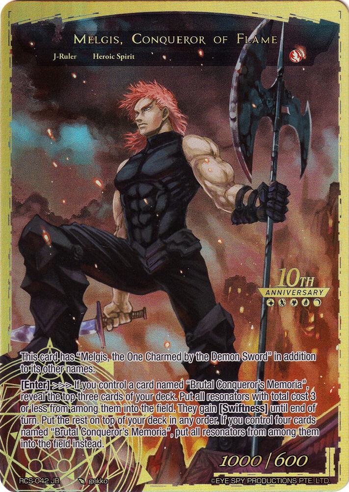 Memoria of the Seven Lands // Melgis, Conqueror of Flame, 10th Anniversary: Ruler Collection Set RCS-042 JR