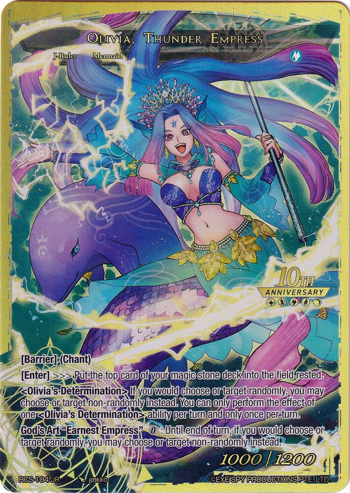 Olivia, Thunder Empress, 10th Anniversary: Ruler Collection Set RCS-104 JR