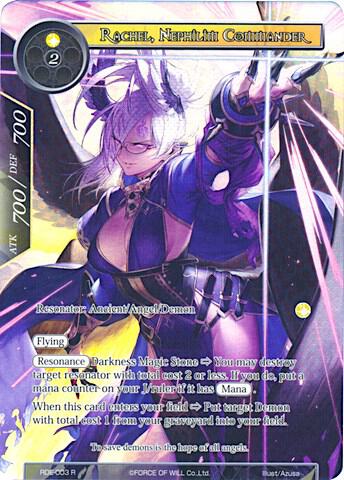 Rachel, Nephilim Commander (Full Art), Return of the Dragon Emperor RDE-003