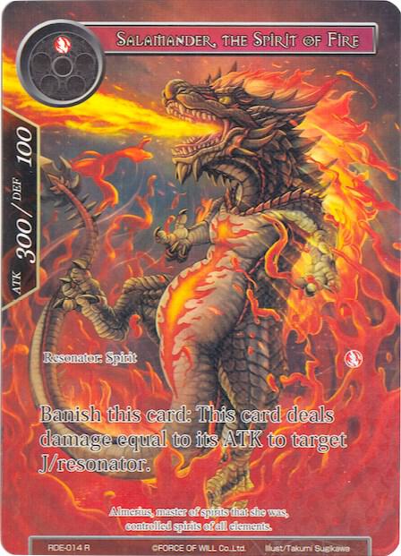 Salamander, the Spirit of Fire (Full Art), Return of the Dragon Emperor RDE-014
