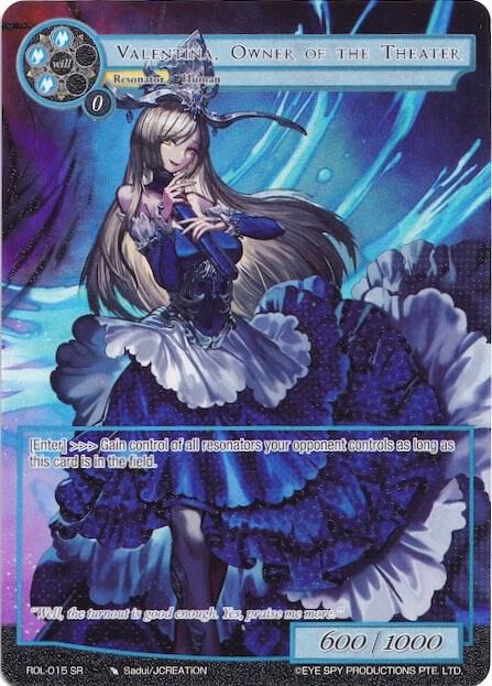 Valentina, Owner of the Theater (Full Art), Rebirth of Legend ROL-015