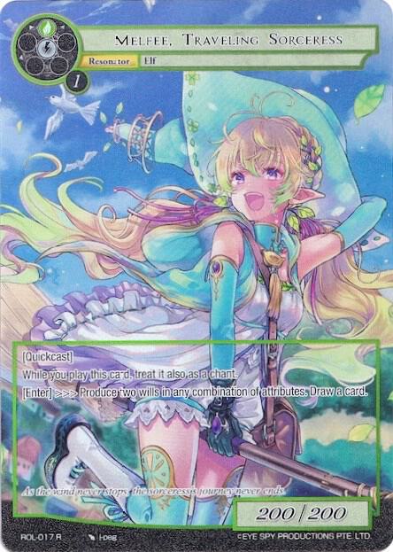 Melfee, Traveling Sorceress (Full Art), Rebirth of Legend ROL-017