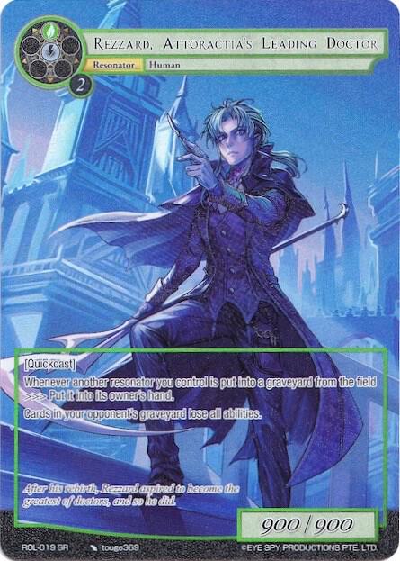 Rezzard, Attoractia's Leading Doctor (Full Art), Rebirth of Legend ROL-019