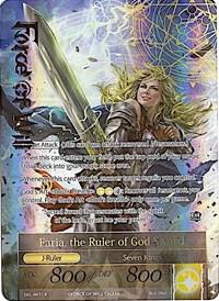 Faria, the Sacred Queen // Faria, the Ruler of God Sword (Full Art), The Seven Kings of the Lands SKL-007/J