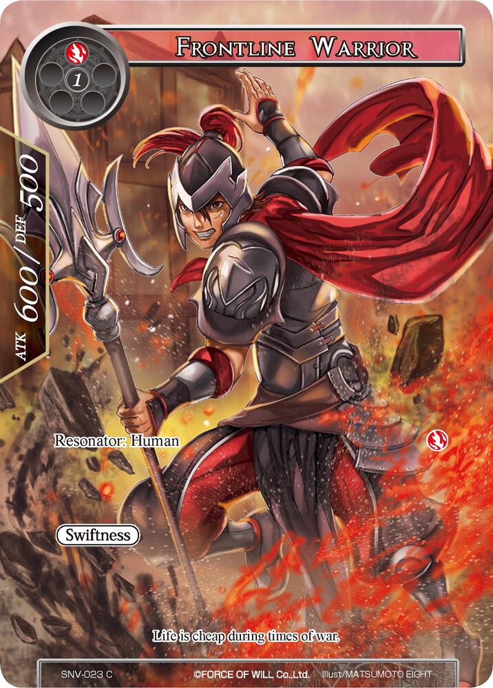 Frontline Warrior (Full Art), The Strangers of New Valhalla SNV-023