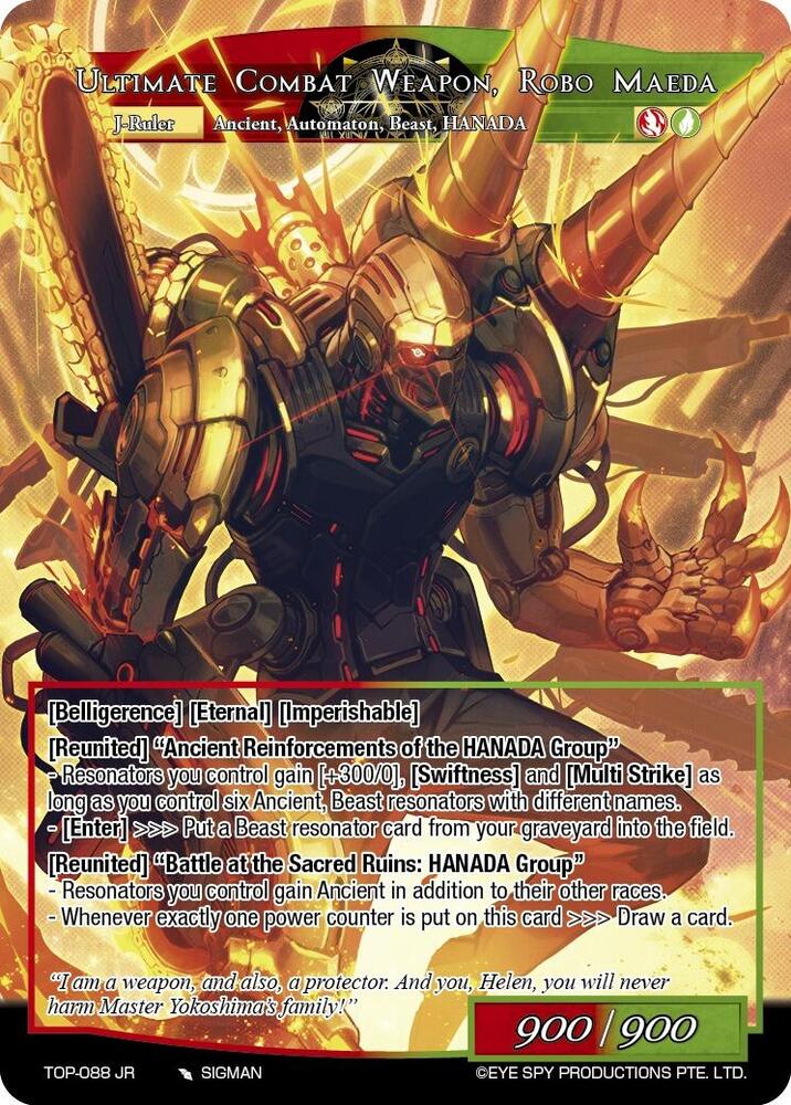 Robo Maeda, HANADA Group's Undercover Boss // Ultimate Combat Weapon, Robo Maeda, Ten Oaths of Protopaterpolis' War TOP-088 JR