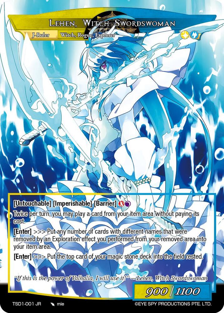 Lehen, Legendary Explorer // Lehen, Witch Swordswoman, Starter Deck: Lehen TSD1-001 JR
