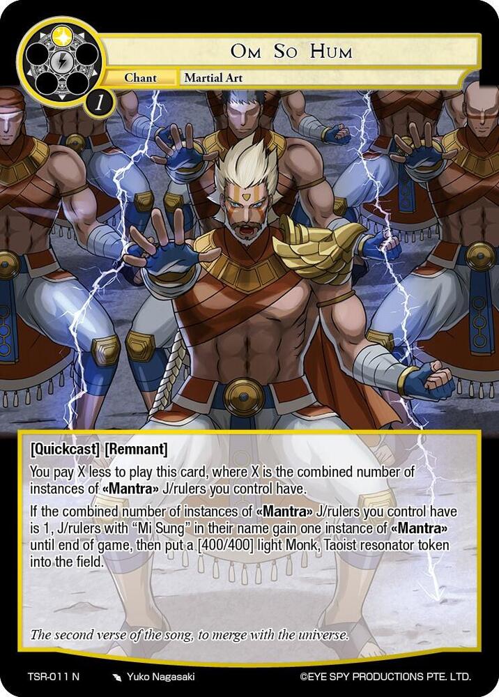 Om So Hum, The Battle at the Sacred Ruins TSR-011 N