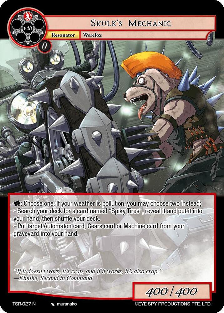 Skulk's Mechanic, The Battle at the Sacred Ruins TSR-027 N