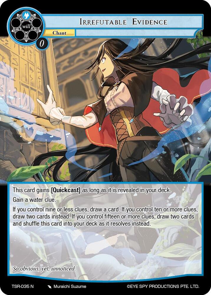 Irrefutable Evidence, The Battle at the Sacred Ruins TSR-035 N