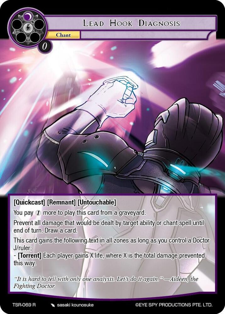Lead Hook Diagnosis, The Battle at the Sacred Ruins TSR-069 R