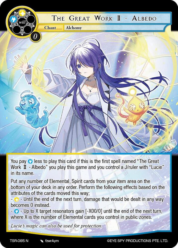 The Great Work II - Albedo, The Battle at the Sacred Ruins TSR-085 N