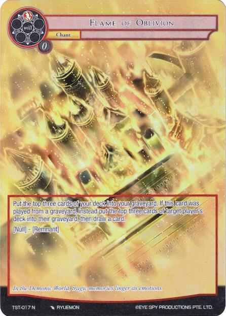 Flame of Oblivion (Full Art), The Seventh TST-017
