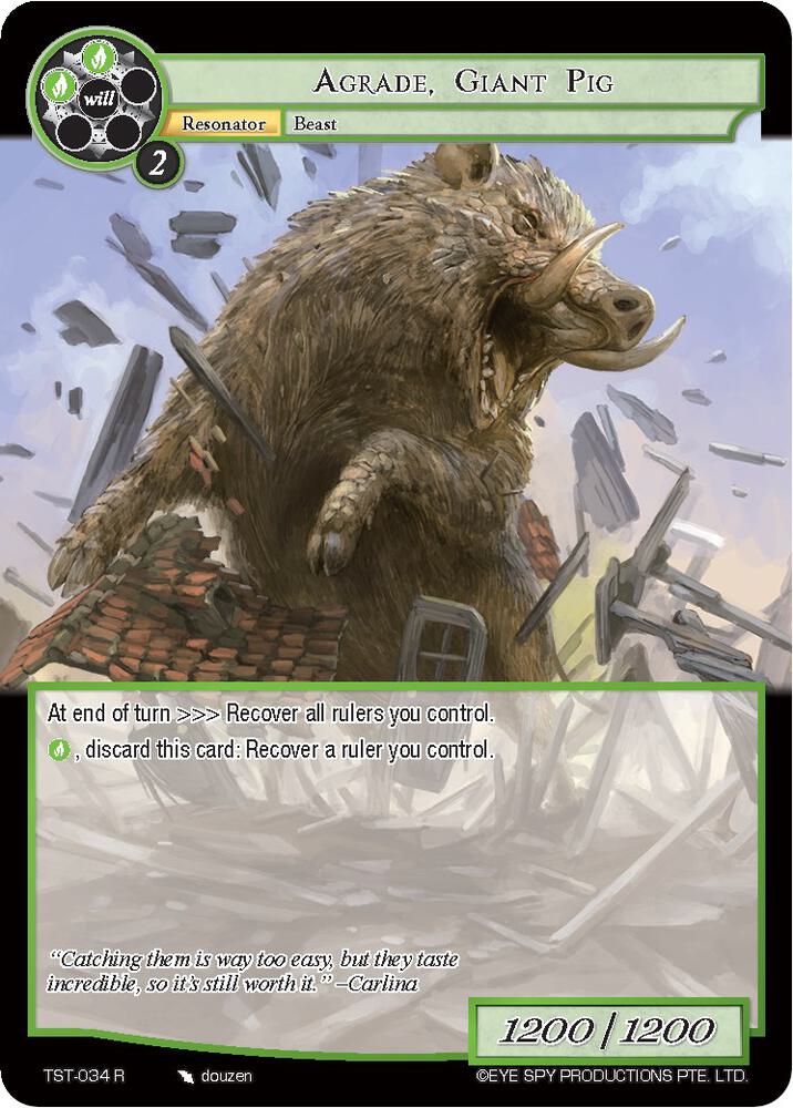 Agrade, Giant Pig, The Seventh TST-034