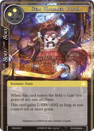 Gem Hammer Panda, The Time Spinning Witch TSW-009