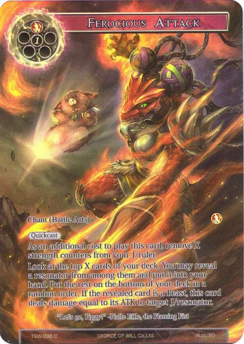 Ferocious Attack (Full Art), The Time Spinning Witch TSW-036