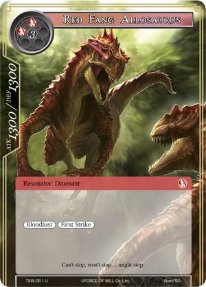 Red Fang Allosaurus, The Time Spinning Witch TSW-051