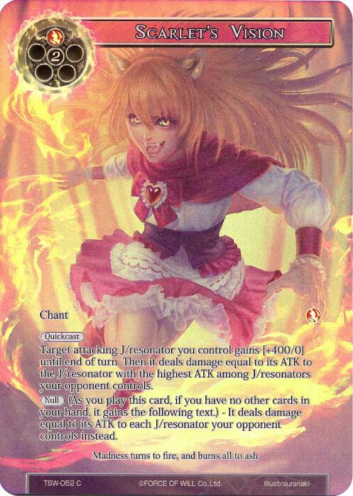 Scarlet's Vision (Full Art), The Time Spinning Witch TSW-052
