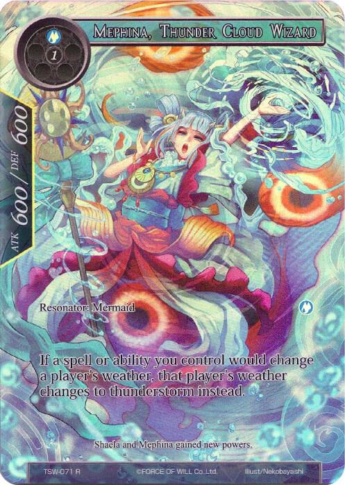 Mephina, Thunder Cloud Wizard (Full Art), The Time Spinning Witch TSW-071
