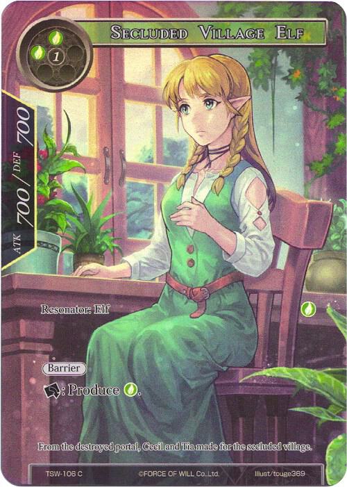 Secluded Village Elf (Full Art), The Time Spinning Witch TSW-106