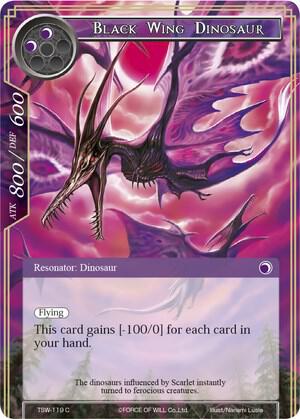 Black Wing Dinosaur, The Time Spinning Witch TSW-119