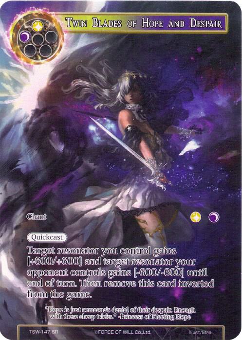 Twin Blades of Hope and Despair // Sword of Fate (Full Art), The Time Spinning Witch TSW-147