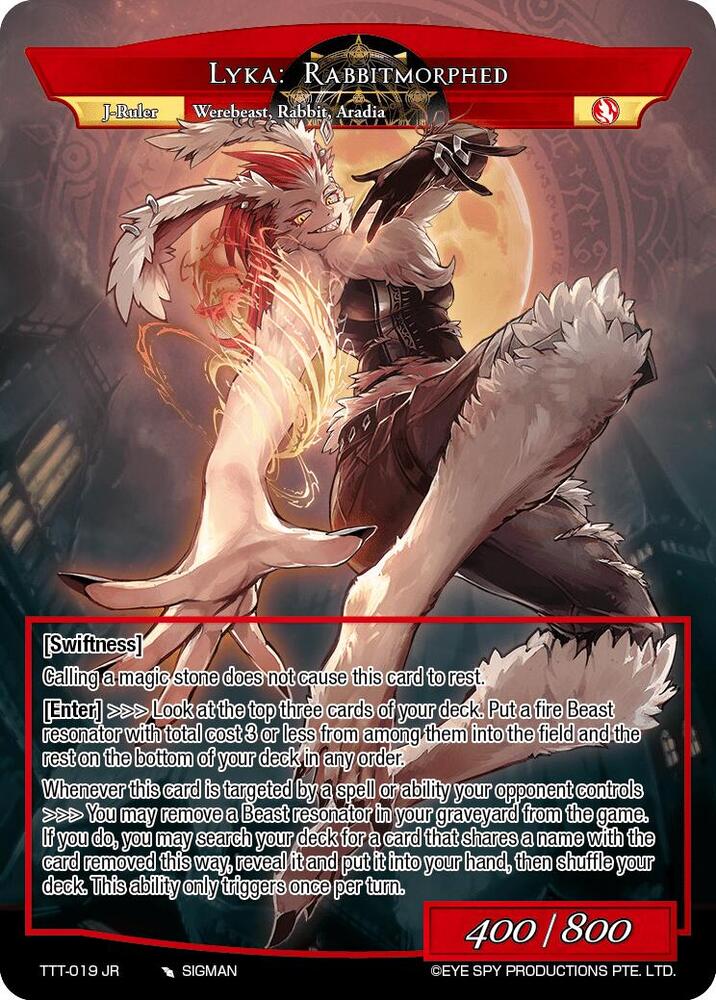 Lyka: Rabbitmorphed, Thoth of the Trinity TTT-019 JR