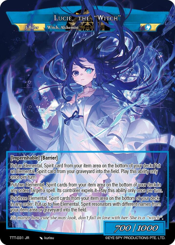 Lucie, Synthetic Alchemist // Lucie, the "Witch", Thoth of the Trinity TTT-031 JR
