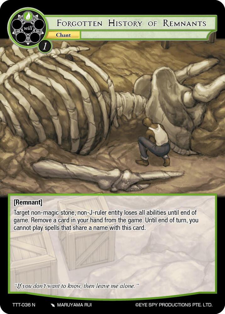 Forgotten History of Remnants, Thoth of the Trinity TTT-036 N